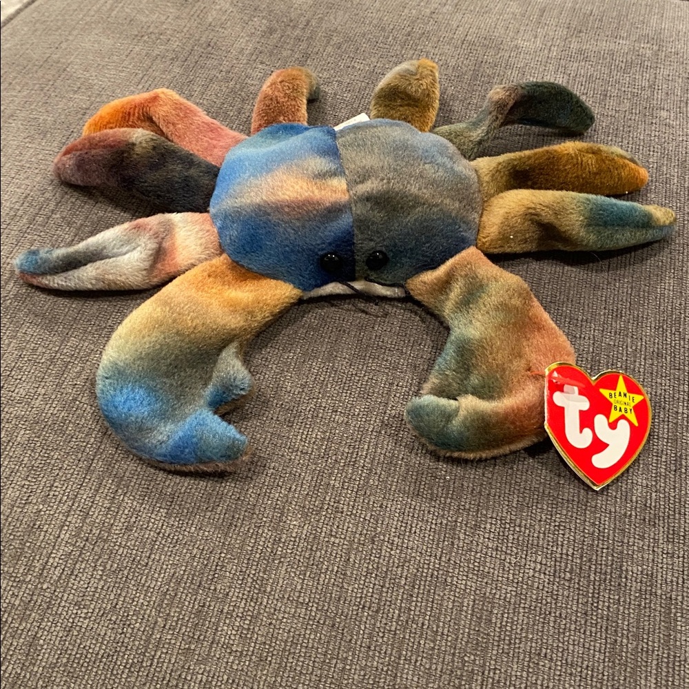 TY Beanie Baby - Claude the Crab - NEW WITH TAGS! vintage toys toy plush stuffed